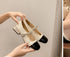 Square Toe Mary Jane Shoes Pumps Pearl